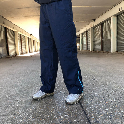 Nike Tracksuit Bottoms Navy & Baby Blue