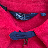 Ralph Lauren Fleece Harrington Jacket Red Small