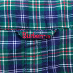 Burberry Check Shirt Green and Blue