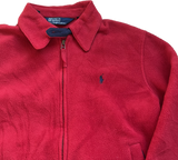 Ralph Lauren Fleece Harrington Jacket Red Small