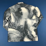 Wavey Silk Feel Marble Effect Shirt