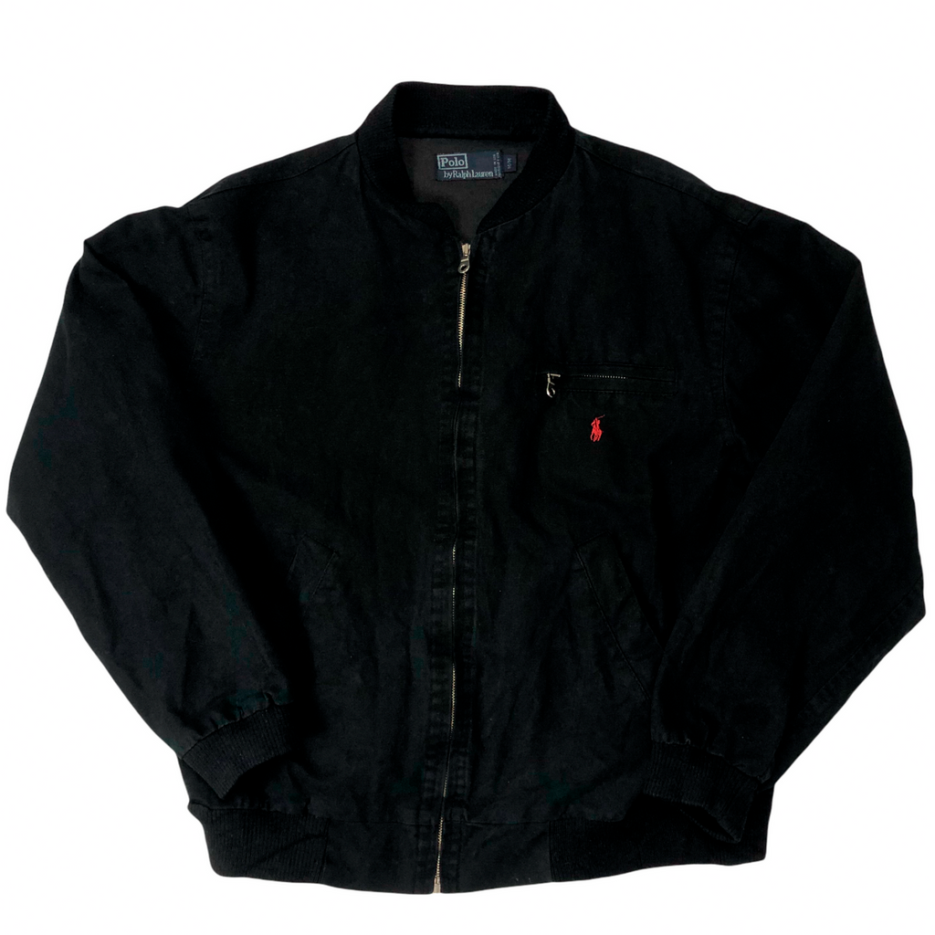 Vintage Ralph Lauren Bomber Jacket Black