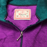 Evergreen Colour Block Quarter Zip Fleece