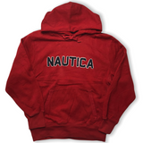 Nautica Spell Out Hoodie Red