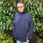 Champion Pullover Windbreaker Jacket Navy