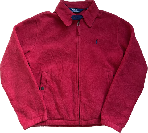 Ralph Lauren Fleece Harrington Jacket Red Small