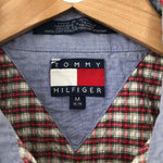 Tommy Hilfiger Short Sleeve Check Shirt Red